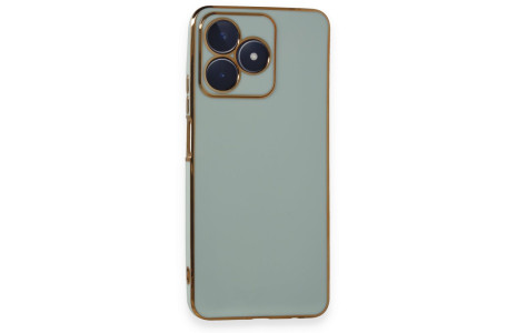 Newface Realme C53 Kılıf Volet Silikon - Açık Yeşil