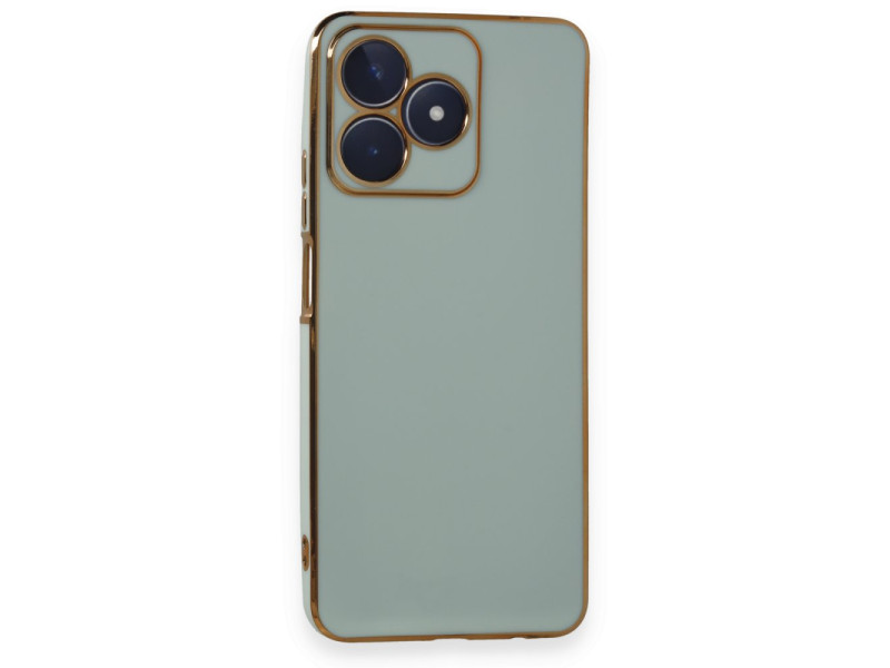 Newface Realme C53 Kılıf Volet Silikon - Açık Yeşil