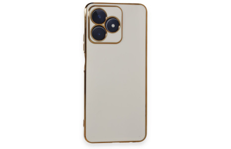 Newface Realme C53 Kılıf Volet Silikon - Beyaz
