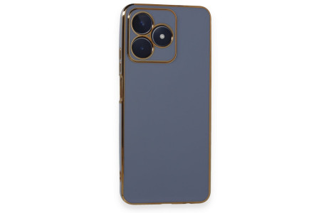 Newface Realme C53 Kılıf Volet Silikon - Mavi