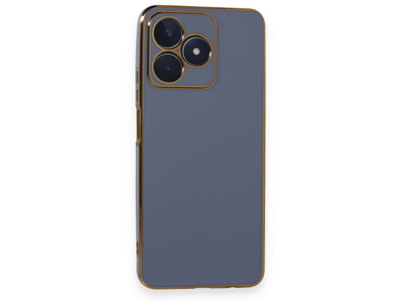 Newface Realme C53 Kılıf Volet Silikon - Mavi