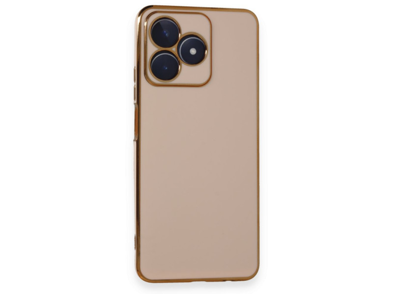 Newface Realme C53 Kılıf Volet Silikon - Pembe