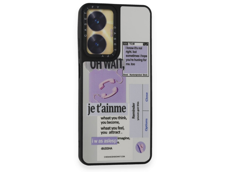 Newface Realme C55 Kılıf Mirror Desenli Kapak - Mirror - 4