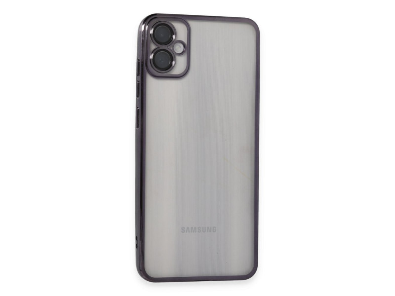 Newface Samsung Galaxy A05 Kılıf Razer Lensli Silikon - Mor