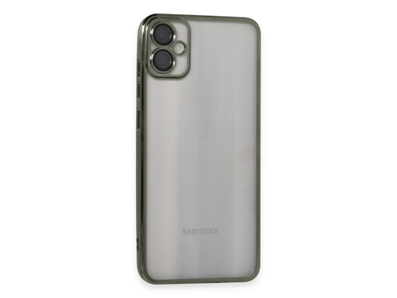 Newface Samsung Galaxy A05 Kılıf Razer Lensli Silikon - Yeşil