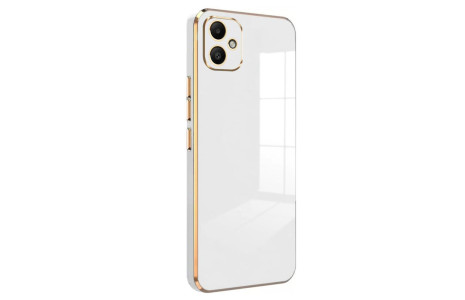 Newface Samsung Galaxy A05 Kılıf Volet Silikon - Beyaz