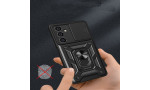 Newface Samsung Galaxy A15 4G Kılıf Pars Lens Yüzüklü Silikon - Gold
