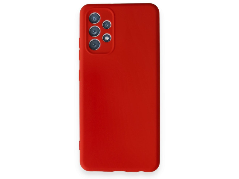 Newface Samsung Galaxy A32 Kılıf First Silikon - Kırmızı