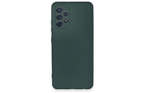 Newface Samsung Galaxy A32 Kılıf First Silikon - Koyu Yeşil
