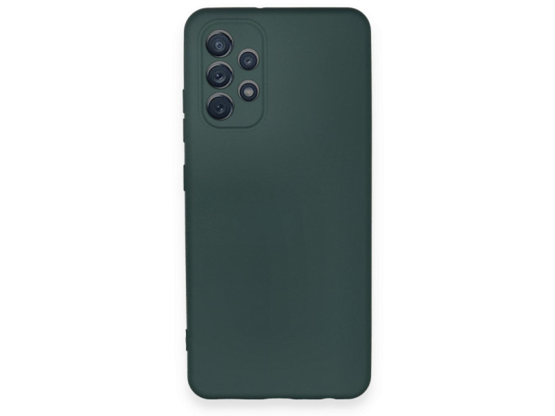 Newface Samsung Galaxy A32 Kılıf First Silikon - Koyu Yeşil