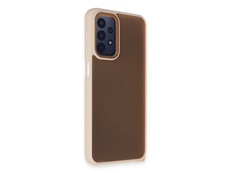 Newface Samsung Galaxy A52 Kılıf Elegant Kapak - Pudra