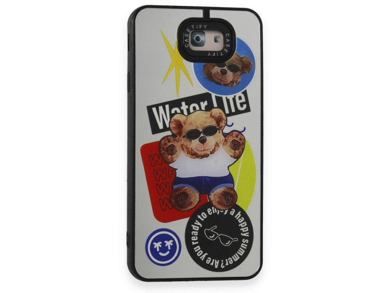 Newface Samsung Galaxy J7 Prime Kılıf Mirror Desenli Kapak - Mirror - 14
