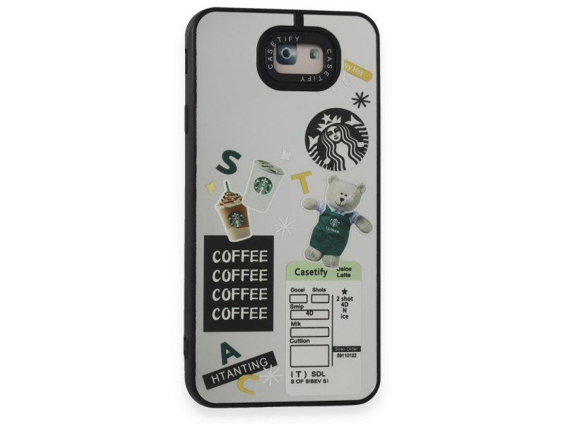 Newface Samsung Galaxy J7 Prime Kılıf Mirror Desenli Kapak - Mirror - 17