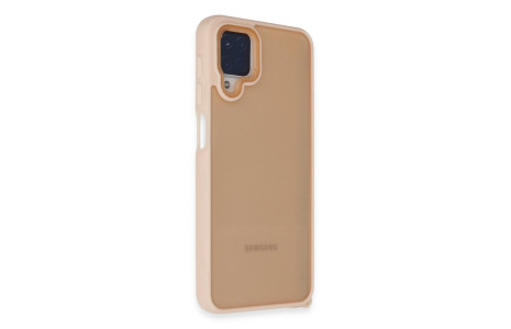 Newface Samsung Galaxy M12 Kılıf Elegant Kapak - Pudra