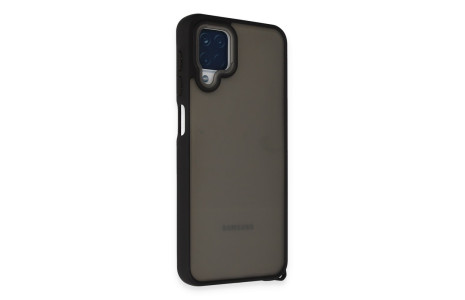 Newface Samsung Galaxy M12 Kılıf Elegant Kapak - Siyah