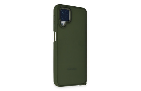 Newface Samsung Galaxy M12 Kılıf Elegant Kapak - Yeşil