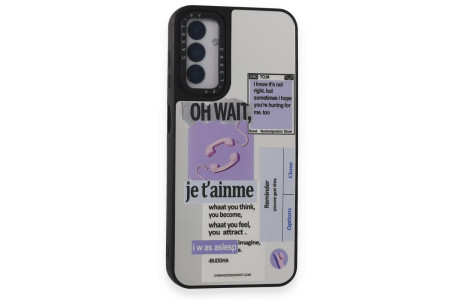 Newface Samsung Galaxy M14 5G Kılıf Mirror Desenli Kapak - Mirror - 4