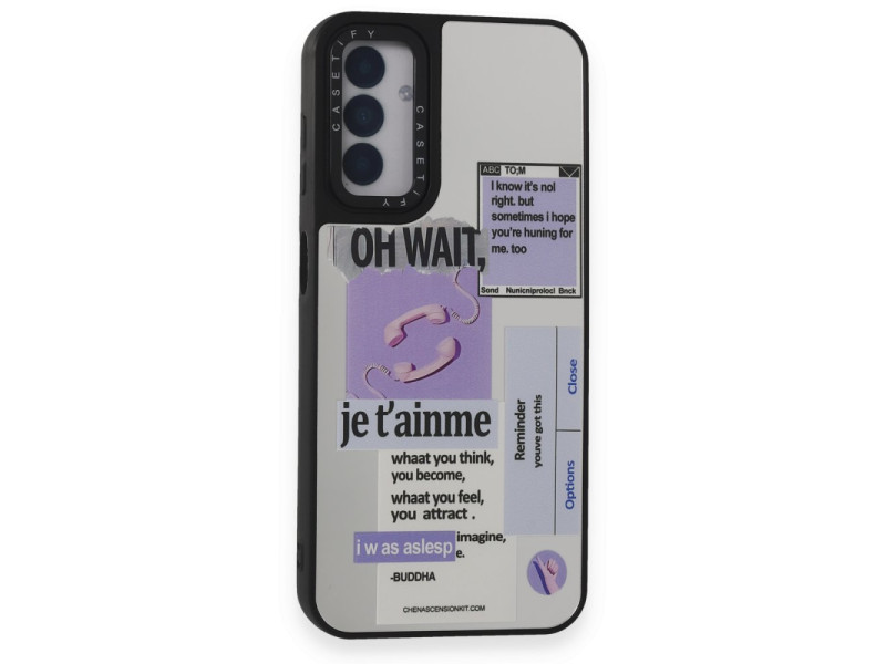 Newface Samsung Galaxy M14 5G Kılıf Mirror Desenli Kapak - Mirror - 4