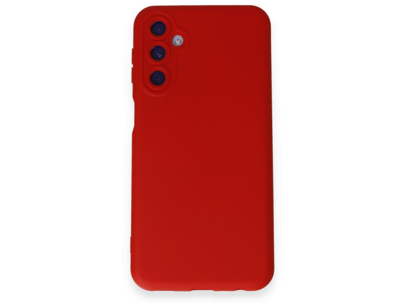 Newface Samsung Galaxy M14 5G Kılıf Nano içi Kadife Silikon - Kırmızı