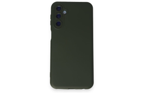 Newface Samsung Galaxy M34 5G Kılıf Nano içi Kadife Silikon - Koyu Yeşil