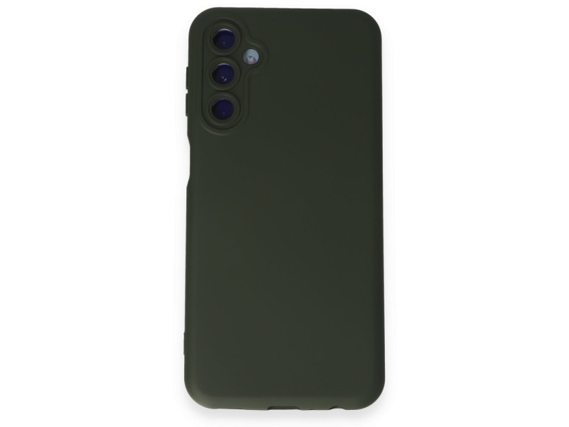 Newface Samsung Galaxy M34 5G Kılıf Nano içi Kadife Silikon - Koyu Yeşil