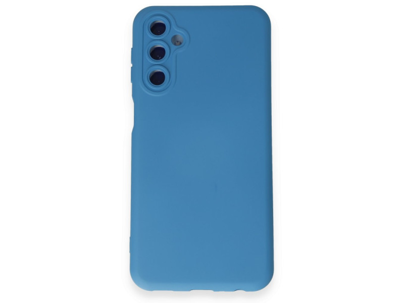 Newface Samsung Galaxy M34 5G Kılıf Nano içi Kadife Silikon - Mavi
