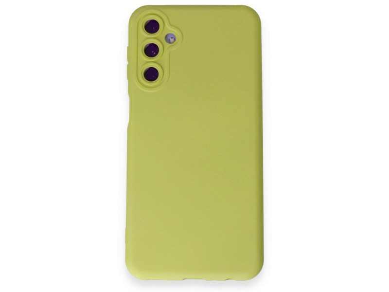 Newface Samsung Galaxy M34 5G Kılıf Nano içi Kadife Silikon - Sarı