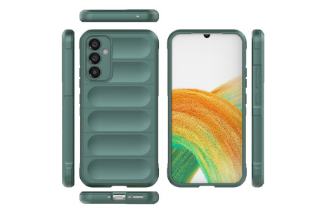 Newface Samsung Galaxy M34 5G Kılıf Optimum Silikon - Koyu Yeşil