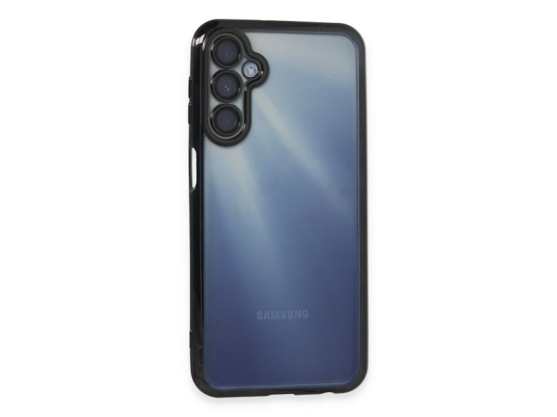 Newface Samsung Galaxy M34 5G Kılıf Razer Lensli Silikon - Siyah
