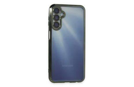 Newface Samsung Galaxy M34 5G Kılıf Razer Lensli Silikon - Yeşil