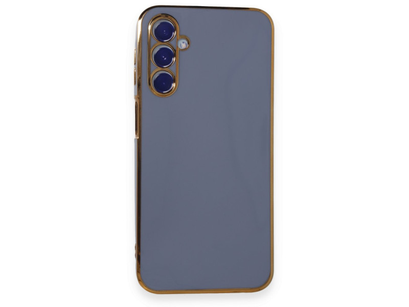 Newface Samsung Galaxy M34 5G Kılıf Volet Silikon - Mavi