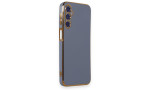Newface Samsung Galaxy M34 5G Kılıf Volet Silikon - Mavi