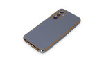 Newface Samsung Galaxy M34 5G Kılıf Volet Silikon - Mavi