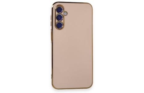 Newface Samsung Galaxy M34 5G Kılıf Volet Silikon - Pembe