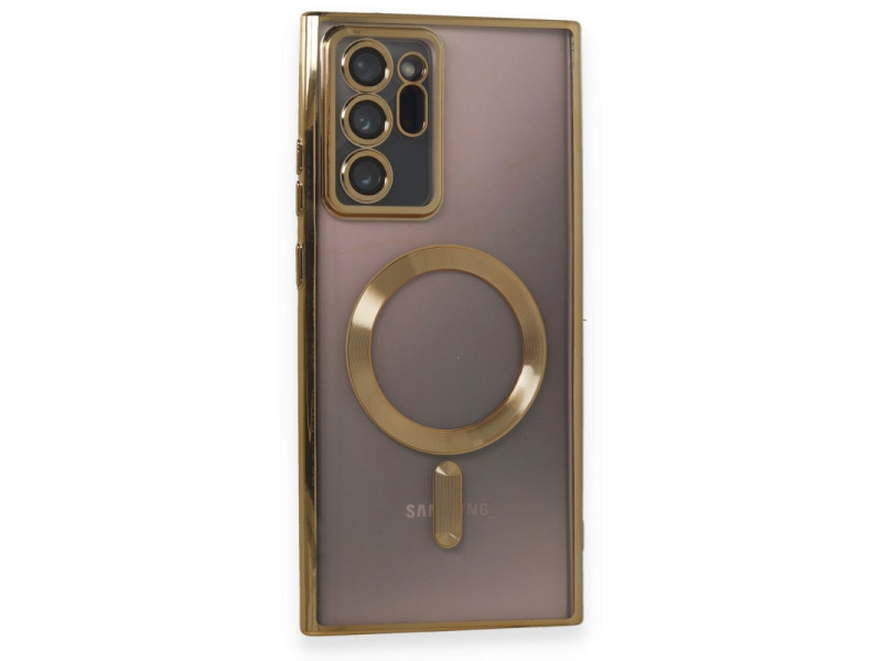 Newface Samsung Galaxy Note 20 Ultra Kılıf Kross Magneticsafe Kapak - Gold