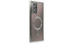 Newface Samsung Galaxy Note 20 Ultra Kılıf Kross Magneticsafe Kapak - Gümüş