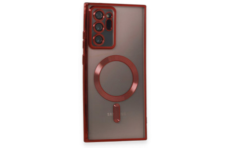 Newface Samsung Galaxy Note 20 Ultra Kılıf Kross Magneticsafe Kapak - Kırmızı