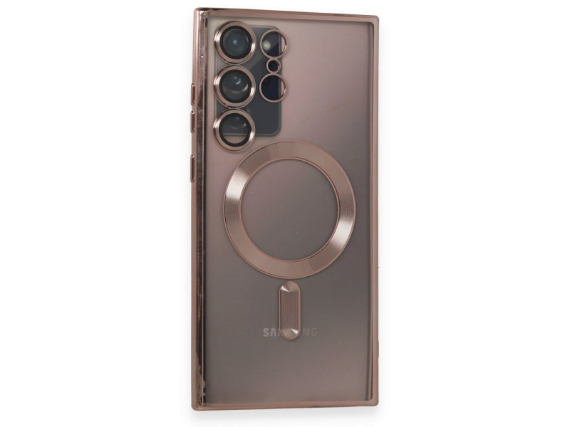 Newface Samsung Galaxy Note 20 Ultra Kılıf Kross Magneticsafe Kapak - Rose