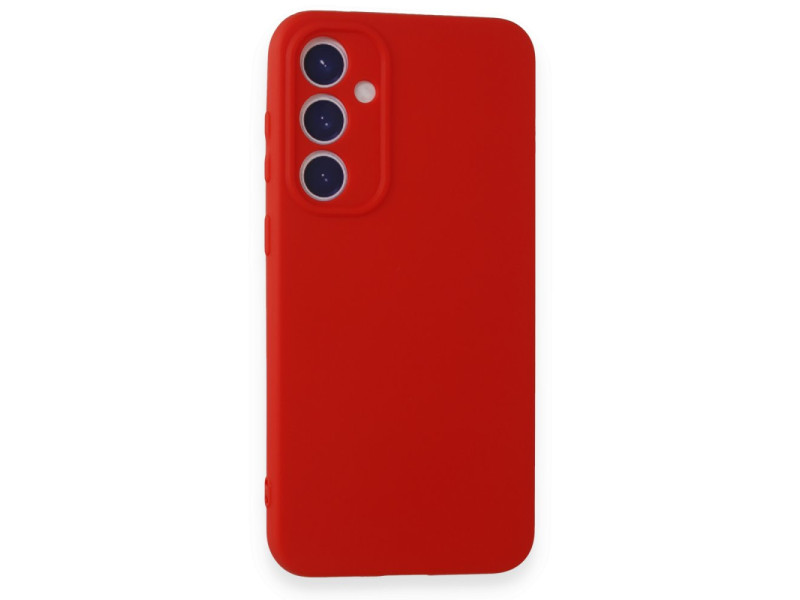 Newface Samsung Galaxy S23 FE Kılıf First Silikon - Kırmızı