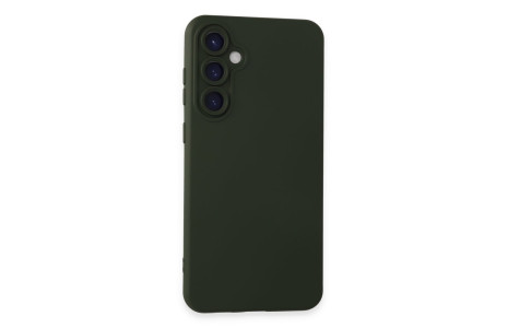 Newface Samsung Galaxy S23 FE Kılıf Nano içi Kadife Silikon - Koyu Yeşil
