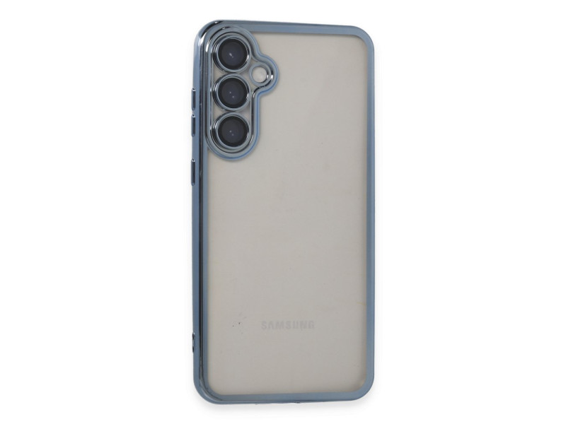 Newface Samsung Galaxy S23 FE Kılıf Razer Lensli Silikon - Açık Mavi