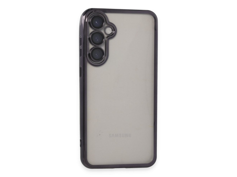 Newface Samsung Galaxy S23 FE Kılıf Razer Lensli Silikon - Mor