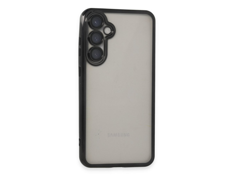 Newface Samsung Galaxy S23 FE Kılıf Razer Lensli Silikon - Siyah
