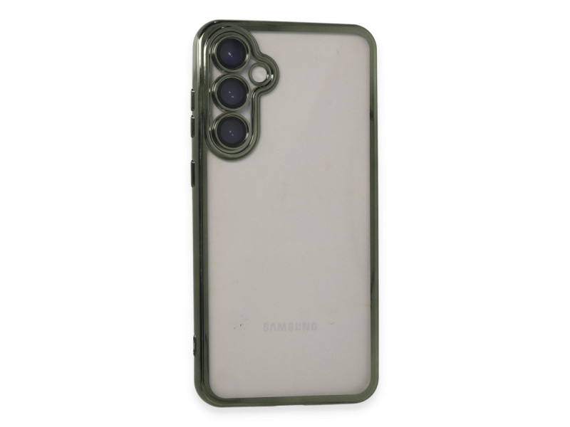 Newface Samsung Galaxy S23 FE Kılıf Razer Lensli Silikon - Yeşil