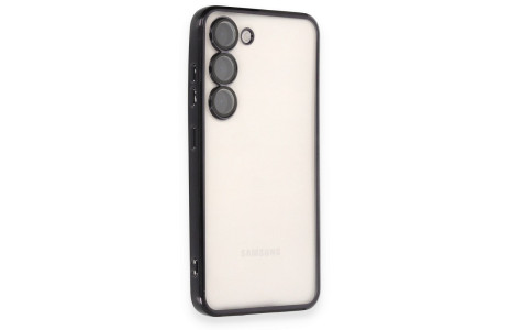 Newface Samsung Galaxy S24 Kılıf Razer Lensli Silikon - Siyah