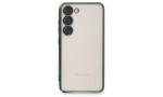 Newface Samsung Galaxy S24 Plus Kılıf Razer Lensli Silikon - Yeşil