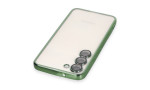 Newface Samsung Galaxy S24 Plus Kılıf Razer Lensli Silikon - Yeşil