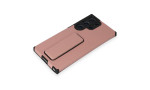 Newface Samsung Galaxy S23 Ultra Kılıf Mega Standlı Silikon - Pudra