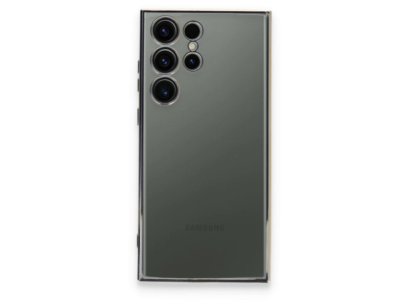 Newface Samsung Galaxy S24 Ultra Kılıf Razer Lensli Silikon - Gold