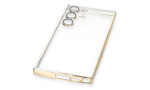 Newface Samsung Galaxy S24 Ultra Kılıf Razer Lensli Silikon - Gold